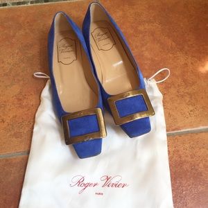 Roger Viver Velvet Belles Flat